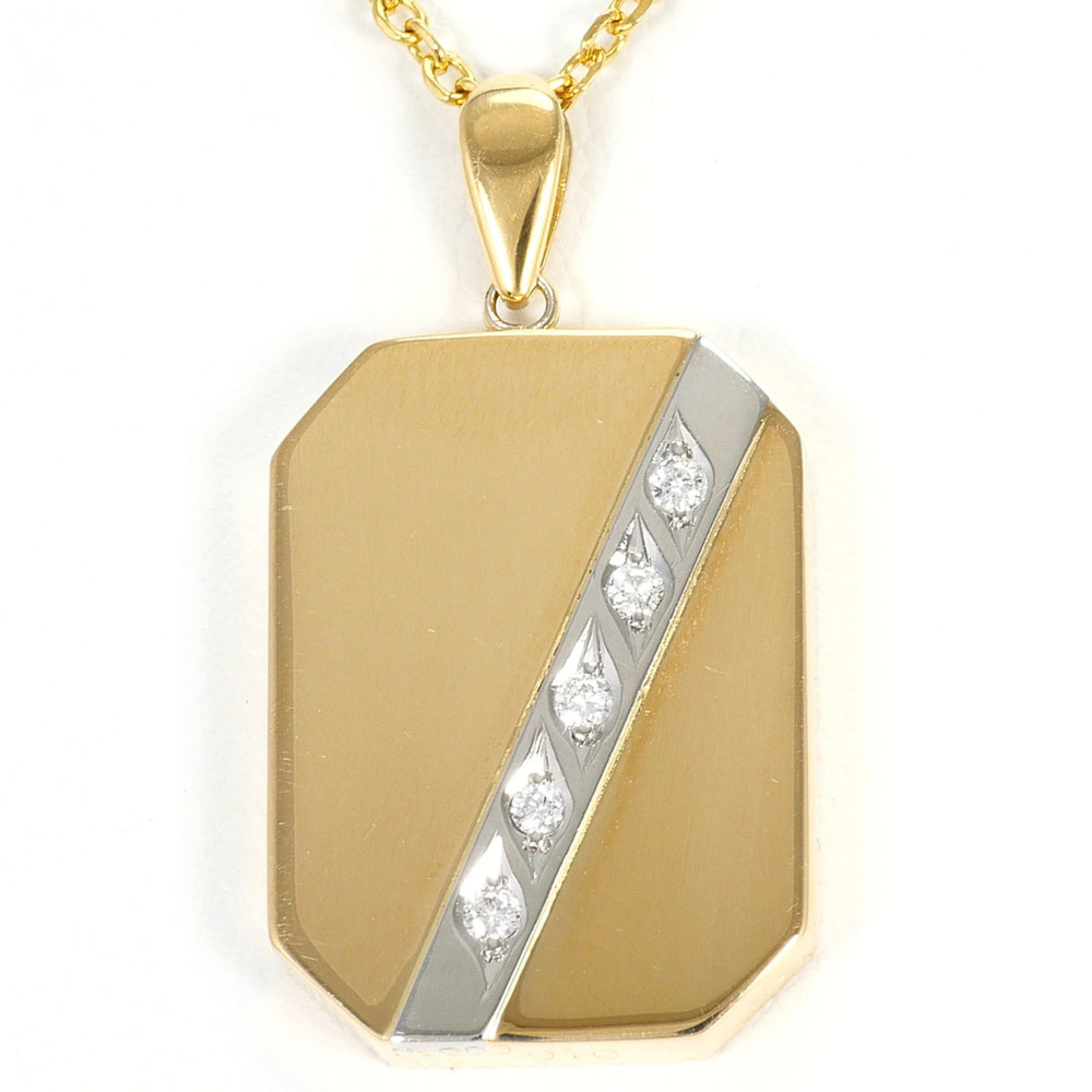 VINTAGE 18k Gold Diamond Necklace